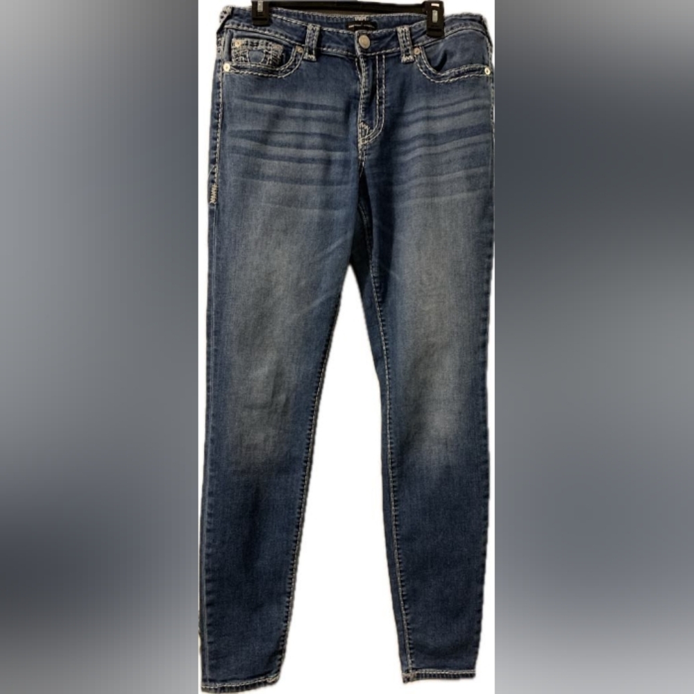 True Religion Jennie Curvy Mid Rise Super T Skinny Jeans Size 32